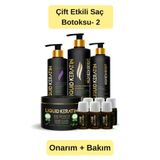 Liquid Keratin #000433 Çift Etkili Saç Botoksu No-2 Onarıcı Keratin Bakım Seti- (Daha Düz, Canli, Parlak Ve Yumuşak Saçlar)
