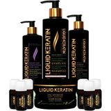 Liquid Keratin Çift Etkili Saç Botoksu No 2 - (Onarım + Bakım) Keratin Seti - Yanan Yıpranan Kabaran Saçlara