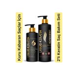 Liquid Keratin Kabaran Kuru Saçlara 2'li Keratin Bakım Seti (ŞAMPUAN ve KREM)