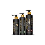 Liquid Keratin Kabaran Kuru Saçlara Keratin Bakım Seti (3'LÜ) #000424