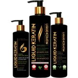 Liquid Keratin Kabaran Saç Keratin Bakım Seti 3'lü