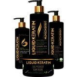 Liquid Keratin Kabaran Saç Keratin Bakım Seti 4'lü