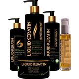 Liquid Keratin Kabaran Saç Keratin Bakım Seti (5'li)