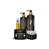 Liquid Keratin Keratin Yağlı Saç Botoksu No 2 (Onarım + Yoğun Nem) Keratin Bakım Seti - Yanan Yıpranan Kuru Saçlara