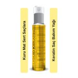 Liquid Keratin Kuru Kabaran Elektriklenen Saçlar Için Keratin Bakım Yağı (50ML)