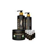 Liquid Keratin Onarıcı Saç Botoksu No 2 - Yıpranan Yanan Kopan Kırılan Saçlara Keratin Bakım Seti