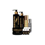 Liquid Keratin Saç Botoksu Plus - Yanmış Yıpranmış Saçlara Kökten Uca Keratin Bakım Seti KR3800-5-YHB