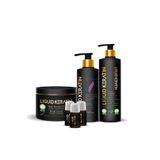 Liquid Keratin Yıpranan Yanan Saçlara Keratin Bakım Seti (ONARICI) Çift Etki
