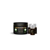 Liquid Keratin Yıpranmış Yanmış Saçlar Için Acil Onarıcı Keratin Saç Bakım Seti - 3-adet Serum 1 Ad Keratin Maskesi