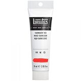Liquitex 1045983 Professional Heavy Body akrilik boya, sanatçı kalitesinde, mükemmel ışık haslığı, yağlı kıvamda, 59 ml tüp - Fluo kırmızı