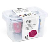 Liquitex 3699303 Basic – Akrilik boya, monopigmente sanatçı pigmentleri, solmaz, orta viskozite, aşif kalitesi, ipek parlaklığında kaplama, başlangıç seti