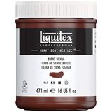 Liquitex 4412127 Professional Heavy Body akrilik boya, sanatçı kalitesinde, mükemmel ışık haslığı, tereyağı kıvamında, 473 ml tencere - Siena yanmış