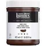 Liquitex 4412128 Professional Heavy Body akrilik boya, sanatçı kalitesinde, mükemmel ışık haslığı ile solmazlık, 473 ml tencere - Umbra yakılmış