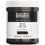 Liquitex 4412244 Professional Heavy Body akrilik boya, sanatçı kalitesinde, mükemmel ışık haslığı, tereyağı kıvamında, 473 ml tencere - fildişi siyahı