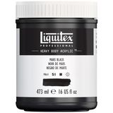 Liquitex 4412276 Professional Heavy Body Akrilik Boya, Sanatçı Kalitesinde, Mükemmel Işık Haslığı, Yağlı Tutarlılık, 473 ml Saksı, Mars Siyahı