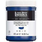 Liquitex 4412316 Professional Heavy Body akrilik boya, sanatçı kalitesinde, mükemmel ışık haslığı, tereyağı kıvamında, 473 ml tencere - ftalat mavisi (yeşil ton)