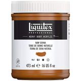 Liquitex 4412330 Professional Heavy Body akrilik boya, sanatçı kalitesinde mükemmel ışık haslığı, tereyağı kıvamında, 473 ml saksı - Siena doğal