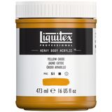 Liquitex 4412416 Professional Heavy Body Akrilik Boya, Sanatçı Kalitesinde, Mükemmel Işık Haslığı, Yağlı Tutarlılık, 473 ml Saksı, Oksit Sarısı