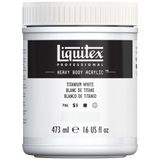 Liquitex 4412432 Professional Heavy Body Akrilik Boya, Sanatçı Kalitesinde, Mükemmel Işık Haslığı, Yağlı Tutarlılık, 473 ml Saksı, Titanyum Beyaz