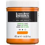 Liquitex 4412892 Professional Heavy Body Akrilik Boya, Sanatçı Kalitesinde, Mükemmel Işık Haslığı, Yağlı Tutarlılık, 473 ml Kap - Kadmiyum İçermeyen Turuncu