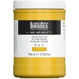 Liquitex 4413234 Professional Heavy Body Akrilik Boya, Sanatçı Kalitesinde, Mükemmel Işık Haslığı, Yağlı Tutarlılık, 946 ml Saksı - Yanardöner Altın