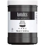 Liquitex 4413276 Professional Heavy Body akrilik boya, sanatçı kalitesinde, mükemmel ışık haslığı, tereyağı kıvamında, 946 ml tencere - Mars siyahı