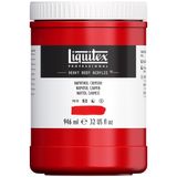 Liquitex 4413292 Professional Heavy Body akrilik boya, sanatçı kalitesinde, mükemmel ışık haslığı, tereyağı kıvamında, 946 ml tencere - naftol kırmızısı karmin
