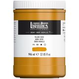 Liquitex 4413416 Professional Heavy Body Akrilik Boya, Sanatçı Kalitesinde, Mükemmel Işık Haslığı, Yağlı Kıvamda, 946 ml Saksı, Oksit Sarısı
