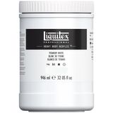 Liquitex 4413432 Professional Heavy Body akrilik boya, sanatçı kalitesi, mükemmel ışık haslığı, tereyağı kıvamında, 946 ml tencere - titanyum beyazı