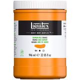 Liquitex 4413892 Professional Heavy Body Akrilik Boya, Sanatçı Kalitesinde, Mükemmel Işık Haslığı, Yağlı Tutarlılık, 946 ml Kap - Kadmiyum İçermeyen Turuncu