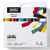 Liquitex 4610660 Profesyonel Boya Kalemi, Geniş, Set 6 renk