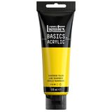 Liquitex 8870062 Basics Akrilik Boya Şeffaf Sarı – 118 ml Tüp, Solmaz, Orta Viskozite, İpeksi Parlak, Monopigmente, Arşiv Kalitesi