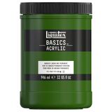 Liquitex 8870370 Basics - Akrilik boya, monopigmente sanatçı pigmentleri, solmaz, orta viskozite, arşiv kalitesi, ipeksi parlaklıkta kaplama, 946 ml saksı - Hooker's Green Perm. Renk tonu
