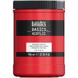 Liquitex akrilik boya, monopigmentli sanatçı pigmentleri, akrilik, Kadmiyum Kırmızısı Renk Tonu, Acrylfarbe - 946ml Topf