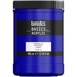 Liquitex akrilik boya, monopigmentli sanatçı pigmentleri, akrilik, ultra deniz mavisi, Acrylfarbe - 946ml Topf