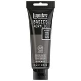 Liquitex Basics 1046049 monopigmente akrilik boya, sanatçı pigmentleri, solmaz, orta viskozite, aşivkalite, ipek parlaklığında kaplama, 118 ml tüp, yanardöner grafit
