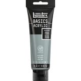 Liquitex Basics 1046142 monopigmente akrilik boya, sanatçı pigmentleri, solmaz, orta viskozite, aşivkalitesi, ipek parlaklığında kaplama, 118 ml tüp, mavi gri