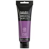 Liquitex Basics 1046263 monopigmente akrilik boya, sanatçı pigmentleri, solmaz, orta viskozite, aşivkalitesi, ipek parlaklığında kaplama, 118 ml tüp, mor gri