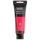 Liquitex Basics 1046321 monopigmente akrilik boya, sanatçı pigmentleri, solmaz, orta viskozite, aşivkalite, ipek parlaklığında kaplama, 118 ml tüp, pirol kırmızısı
