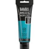 Liquitex Basics 1046570 monopigmente akrilik boya, sanatçı pigmentleri, solmaz, orta viskozite, aşivkalitesi, ipek parlaklığında kaplama, 118 ml tüp, parlak mavi