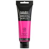 Liquitex Basics 1046987 monopigmente akrilik boya, sanatçı pigmentleri, solmaz, orta viskozite, aşivkalite, ipek parlaklığında kaplama, 118 ml tüp, fluo pembe