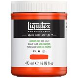 Liquitex Professional Heavy Body Akrilik Boya 473 ml, Kadmiumfrei Kırmızı Hell, 473ml Topf - Acrylfarbe