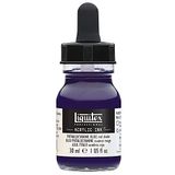 Liquitex Profesyonel Akrilik Mürekkep, 1 oz (30 ml) Kavanoz, Ftalosiyanin Mavi Kırmızı Gölge