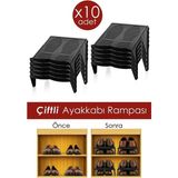 Lira 10'lu Çiftli Ayakkabı Rampası 20 cm En ve 24 cm Boy Özellikleriyle Pratik Kullanım