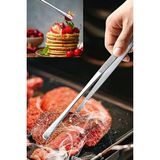 Lira Masterchef Pratik Cımbız Maşa Pişirme Cımbızı Çelik Maşa Profesyonel Şef Cımbızı 30 cm - Gri