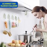 Lirazon 10 Adet Oval Yapışkanlı Banyo Askısı Havlu, Bornoz Askısı Çok Amaçlı Güçlü Yapışkanlı Askı