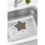 LİRAZON Vantuzlu Çok Amaçlı Silikon Gider Süzgeci Duş, Lavabo ve Banyo İçin Su Geçirir Çöp Tutucu