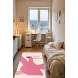Liriya Dijital Baskı Modern Kaymaz Taban Leke Tutmaz Makinada Yıkanabilir Salon Halısı ve Genç Odası Halısı