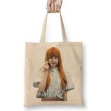 Lisa Blackpink Bez Çanta Uzun Saplı - Açık Bej - 40 X 40
