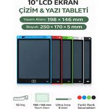 Lisa Butik 10'inç Grafik Tablet Çocuk ve Yetişkinler Için LCD Yazı ve Wiriting Resim Çizim Tahtası - Kırmızı